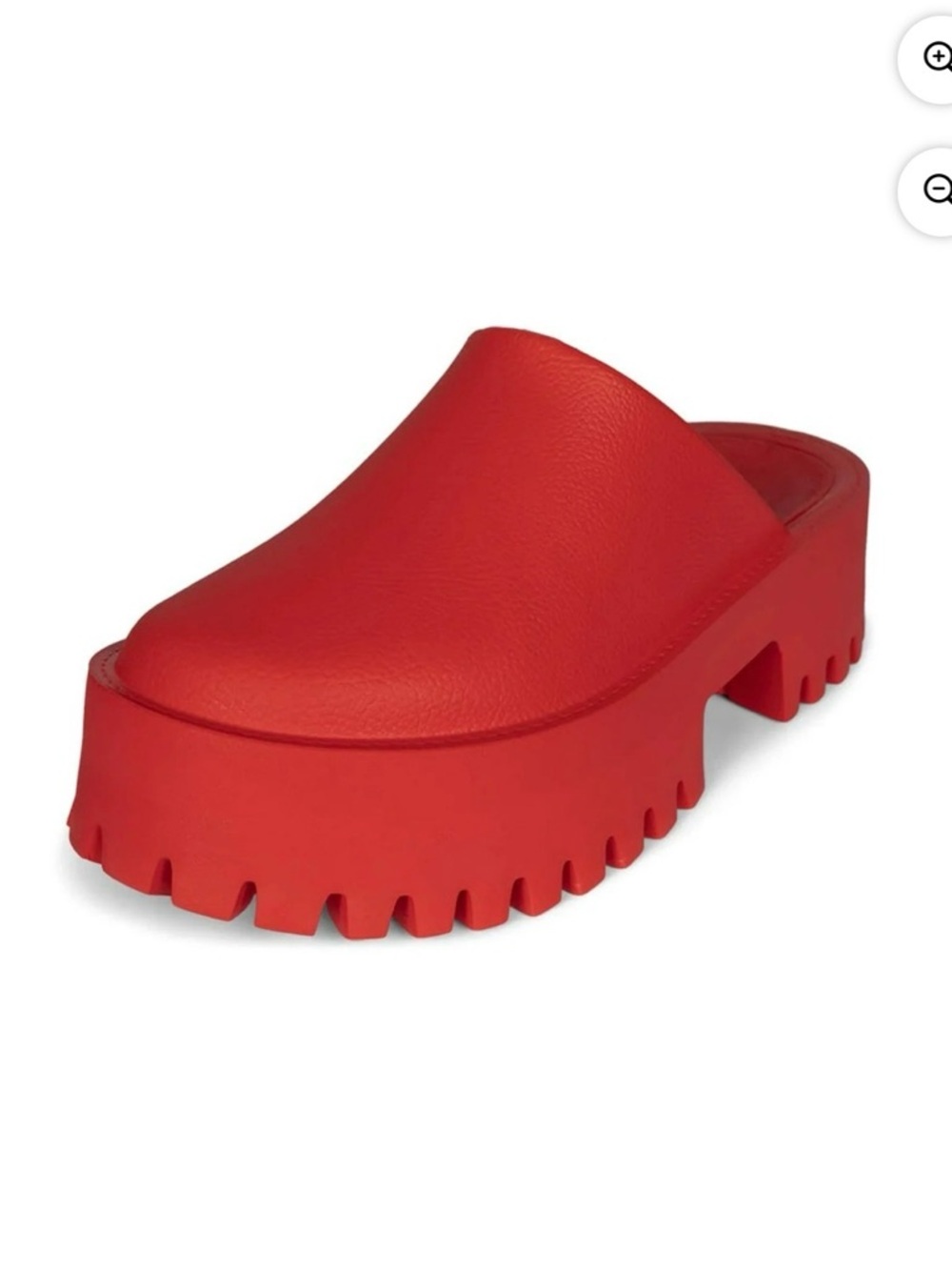 Jeffrey Campbell Red Chunky Platform Mules - Picture 4 of 5